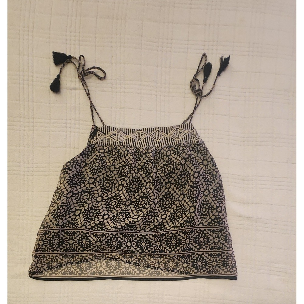 American Eagle‎ Outfitters Women's Large Spaghetti Strap Tank Top Blouse Crop